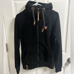 Naketano Full Zip Fleece Jacket Size Small